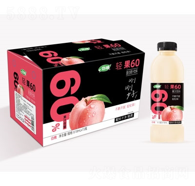 浩明輕果60白桃復(fù)合果汁飲料618mlX15