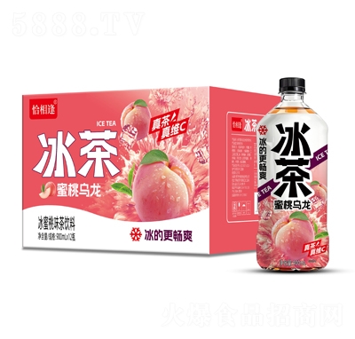 恰相逢蜜桃烏龍冰茶900mlX12瓶